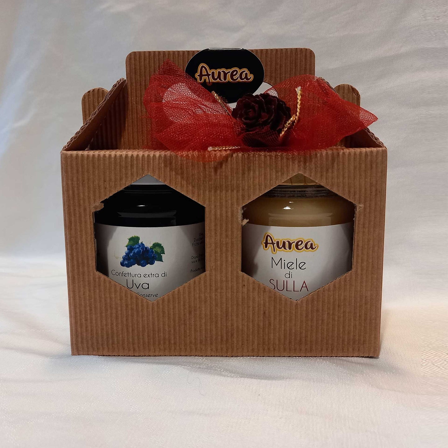 Confezione Regalo Miele di Sulla (250g) e Confettura extra di Uva (220g)