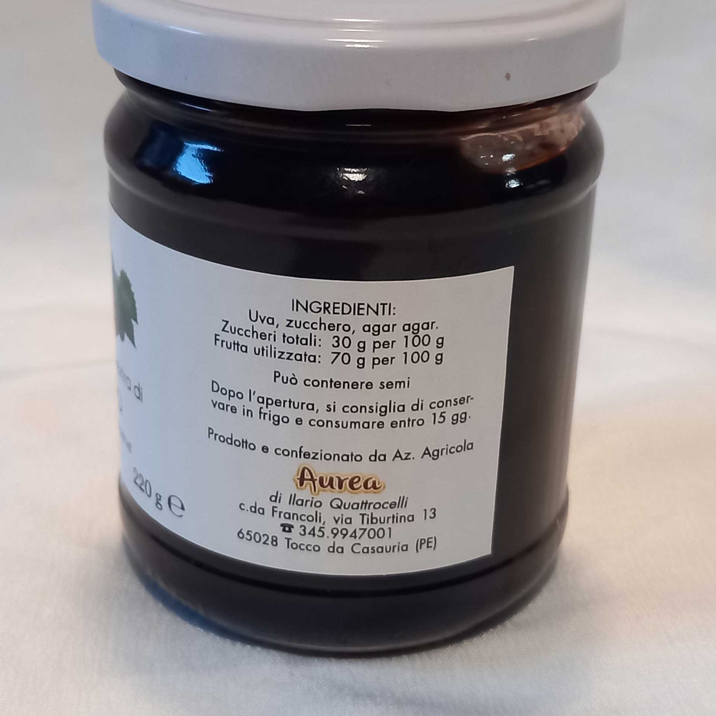 Confettura extra di Uva – 220g